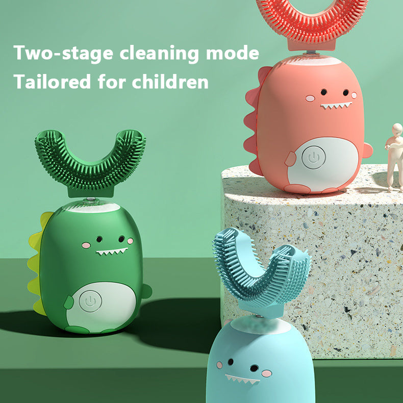 U-Shaped Children's Electric Toothbrush Soft Bristles