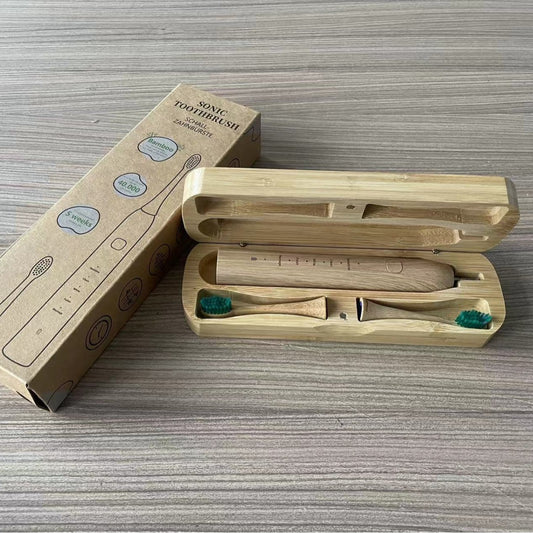 New Bamboo USB Rechargeable Electric Toothbrush