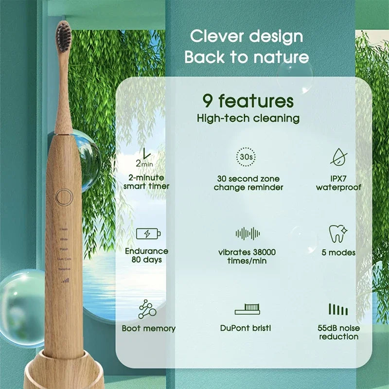 Bamboo Electric Tooth Brush