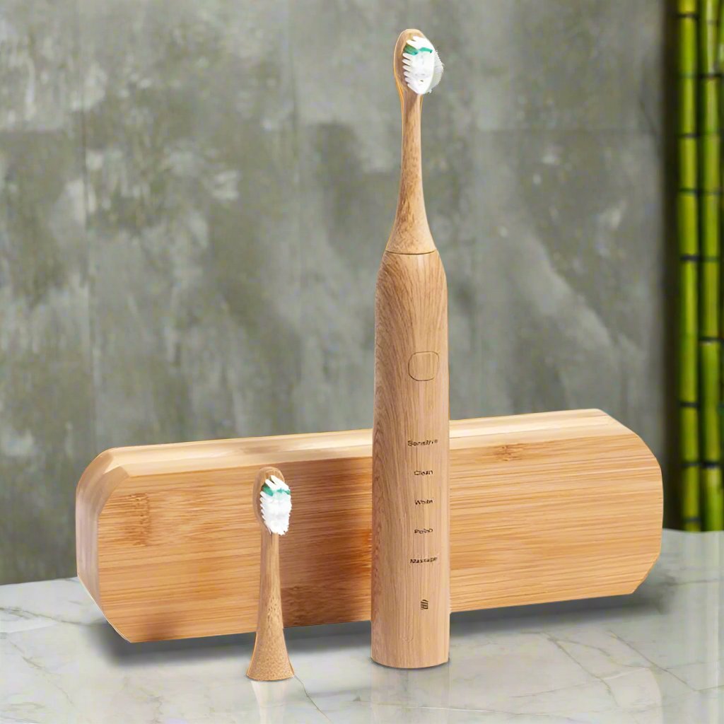 New Bamboo USB Rechargeable Electric Toothbrush