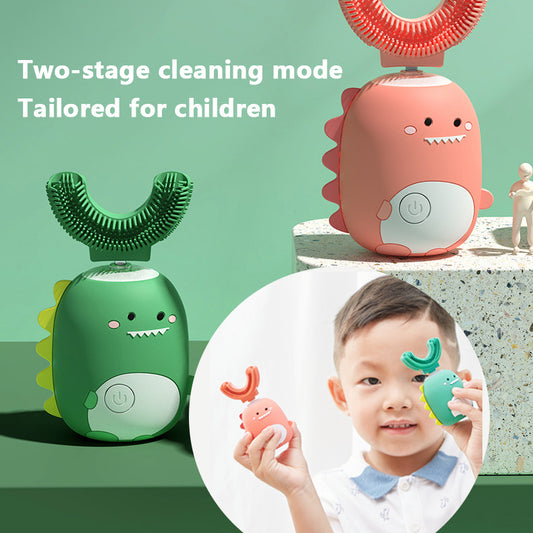 U-Shaped Children's Electric Toothbrush Soft Bristles